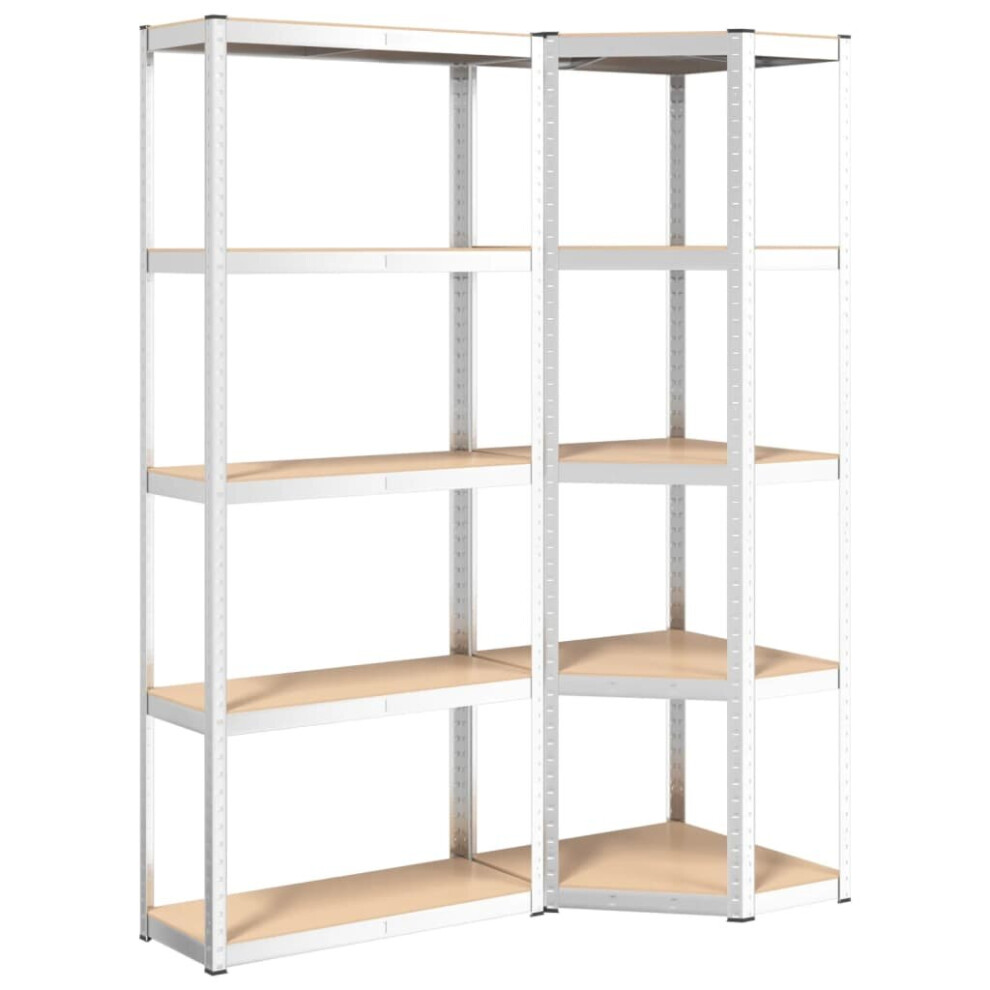 (silver, 55 x 55 x 172 cm/ 2 piece) vidaXL 2/3/4/5x 4-Layer Shelves Rack Storage Shelf Multi Colours Multi Sizes