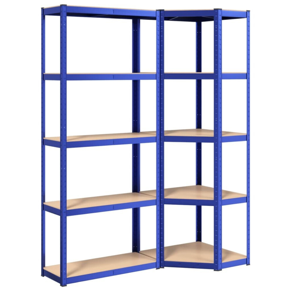 (blue, 55 x 55 x 172 cm/ 2 piece) vidaXL 2/3/4/5x 4-Layer Shelves Rack Storage Shelf Multi Colours Multi Sizes