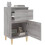 VidaXL (grey sonoma, 2 pcs) vidaXL Bedside Cabinets Bedside Table Nightstand Table Side Table End Table 5