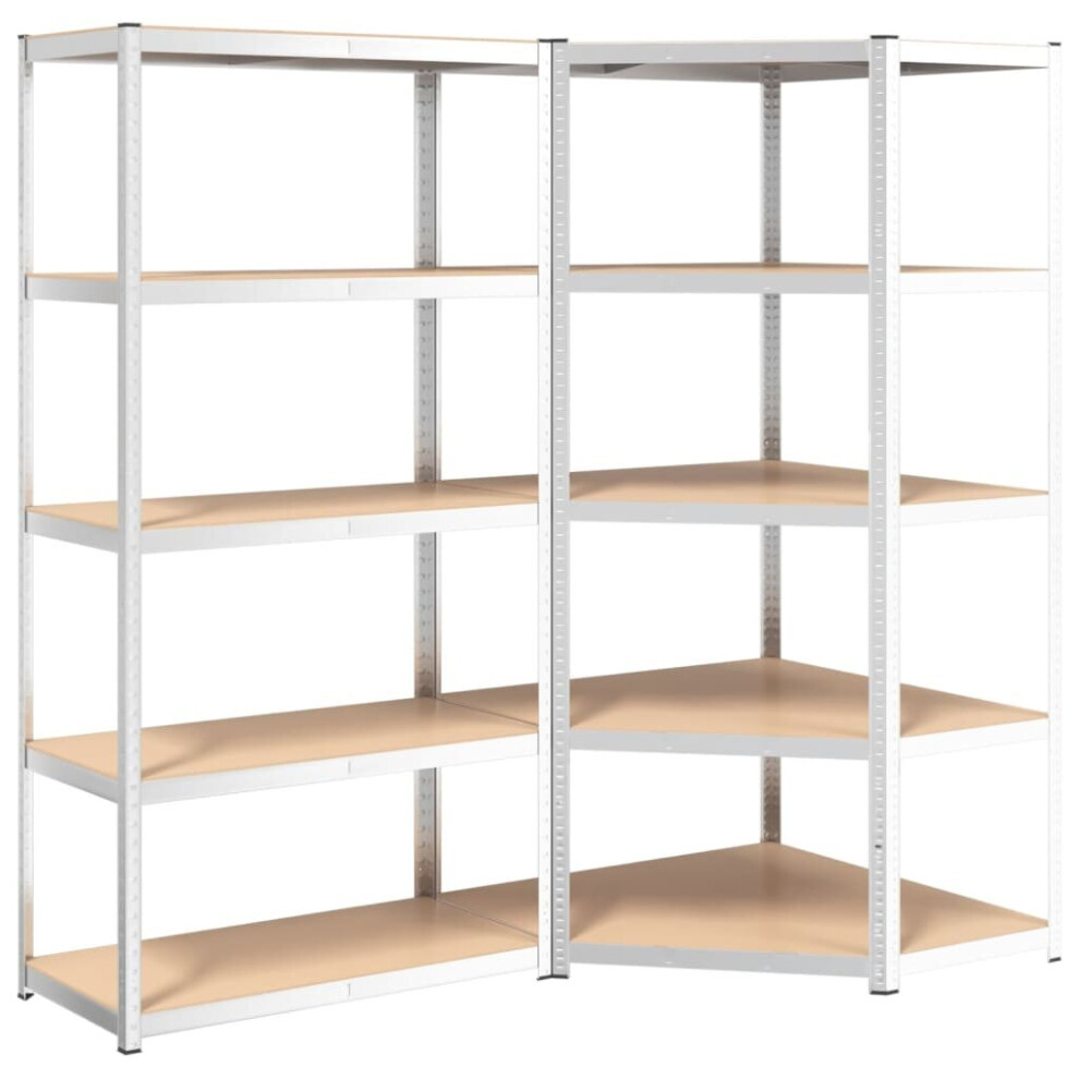 (silver, 90 x 90 x 180 cm/ 2 piece) vidaXL 2/3/4/5x 4-Layer Shelves Rack Storage Shelf Multi Colours Multi Sizes