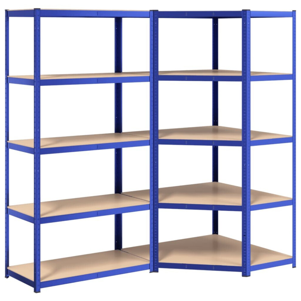 (blue, 90 x 90 x 180 cm/ 2 piece) vidaXL Shelves Rack Storage Shelf Workshop Shelf Industrial Shelving Unit