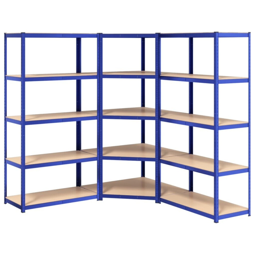 (blue, 90 x 90 x 180 cm/ 3 piece) vidaXL 2/3/4/5x 4-Layer Shelves Rack Storage Shelf Multi Colours Multi Sizes