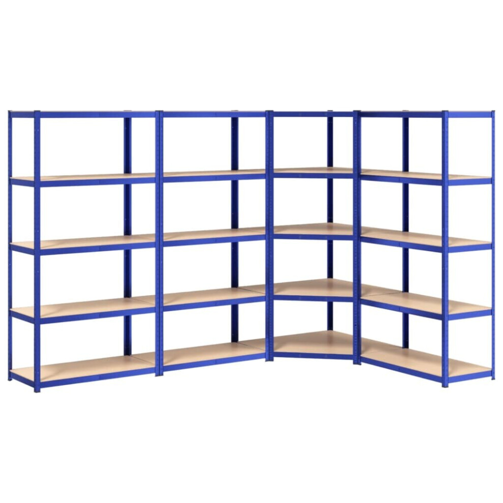 (blue, 75 x 75 x 180 cm/ 4 piece) vidaXL 2/3/4/5x 4-Layer Shelves Rack Storage Shelf Multi Colours Multi Sizes