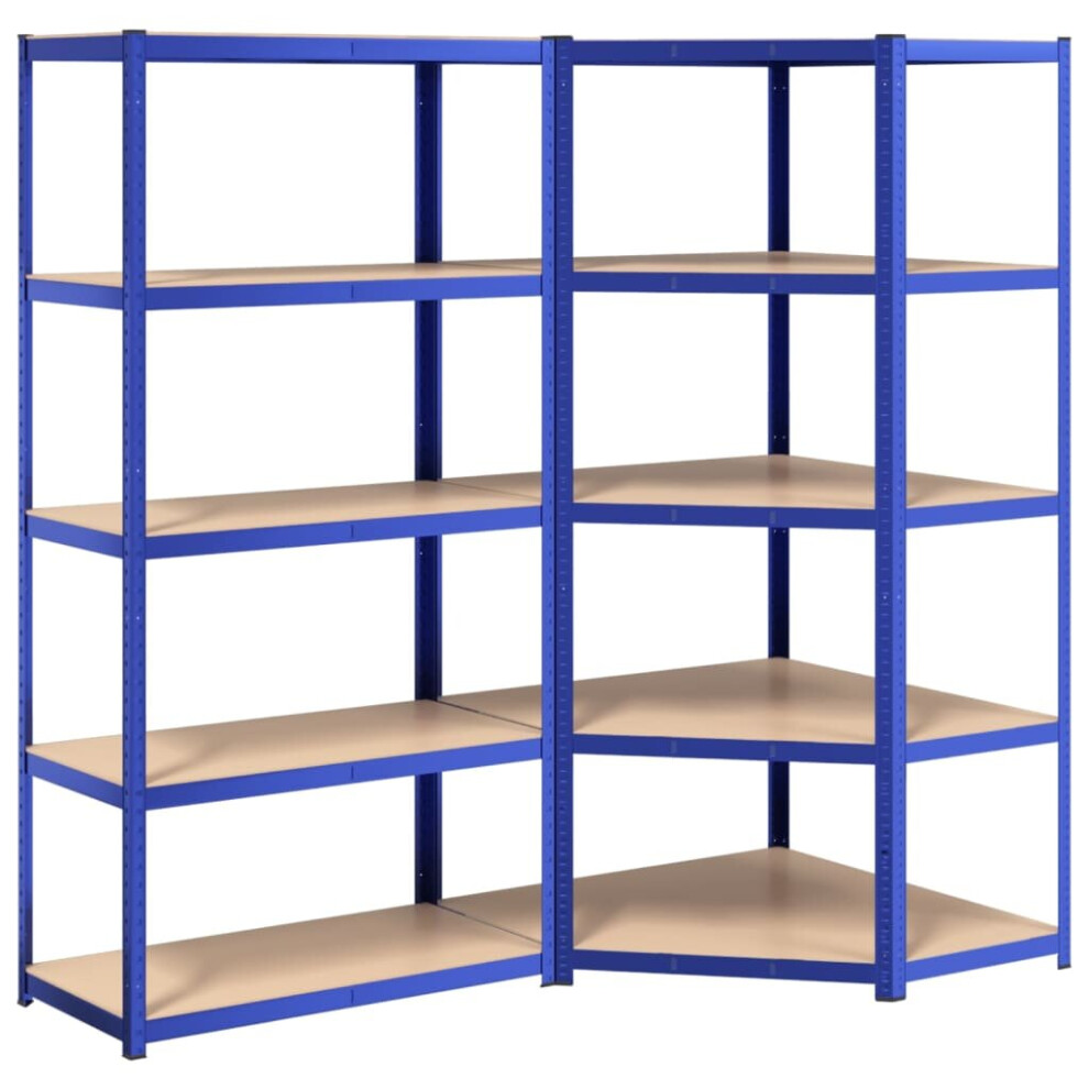 (blue, 90 x 90 x 200 cm/ 2 piece) vidaXL Shelves Rack Storage Shelf Workshop Shelf Industrial Shelving Unit
