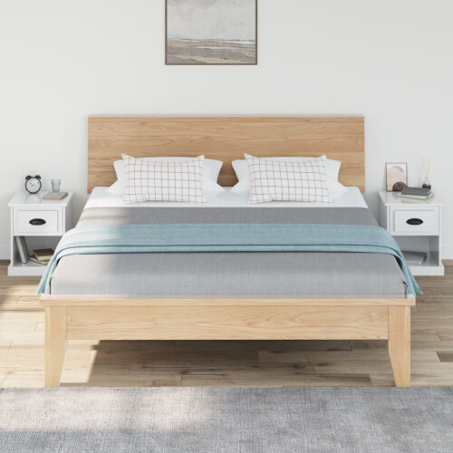 VidaXL (high gloss white, 2 pcs) vidaXL Bedside Cabinet Side Table Nightstand Side Cabinet Engineered Wood 2