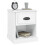 VidaXL (high gloss white, 2 pcs) vidaXL Bedside Cabinet Side Table Nightstand Side Cabinet Engineered Wood 5