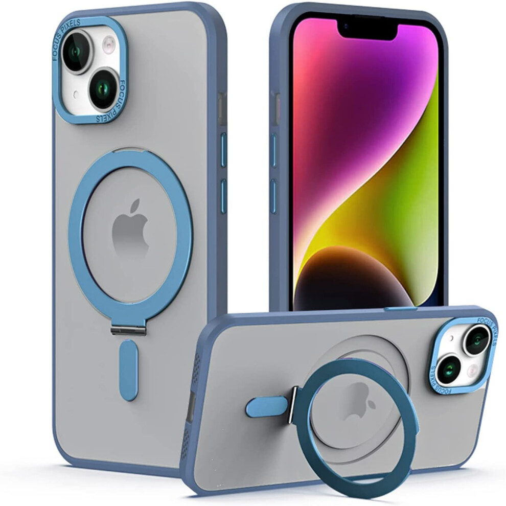 iPhone 14 Stand Case [Fusion Armour Ring] Premium Tough Rugged Protective Magnetic Kickstand Case, Compatible with MagSafe Case for iPhone 14 6.1"