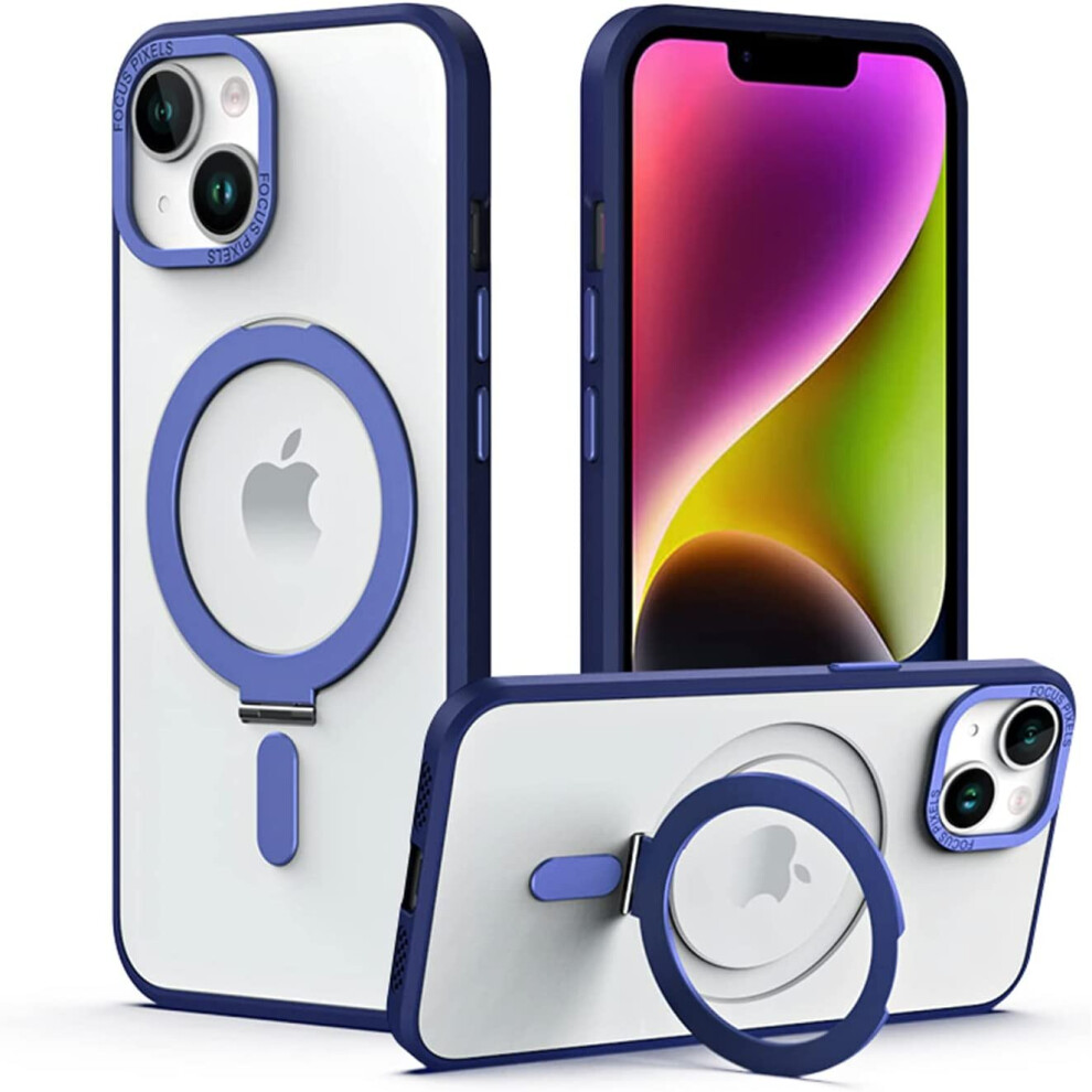 Techgear Iphone 14 Pro Stand Case [Fusion Armour Ring] Tough Rugged Protective Magnetic Kickstand Case, Compatible With Magsafe Case For Iphone 14 Pro 6.1"