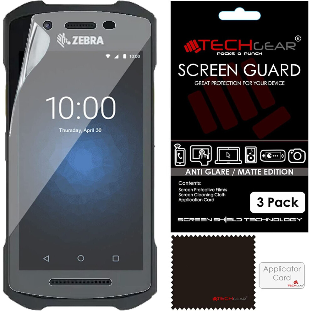 Techgear [3 Pack] Matte Screen Protectors For Zebra Tc21 / Tc26 Touch Computer Barcode Scanner Anti Glare / Matte Lcd Screen Protectors Cover Guards
