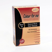 Colour For Me Permanent powder Hair Colour Natural Black (1B)