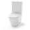 NES Home Pedestal Basin & Close Coupled WC Toilet with Straight Edge Bath Bathroom Suite 7