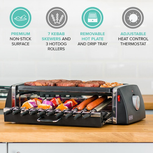 Table Top Portable BBQ Barbecue 3in1 Multipurpose Hot Plate Grill 1