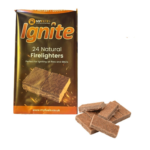 120 Natural Firelighter Cubes BBQ Fire Starter Paraffin Wax Sawdust 1