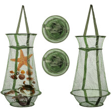 2 x CRAB TRAP NET CRAB PRAWN SHRIMP CRAYFISH LOBSTER EEL BAIT FISHING POT BASKET