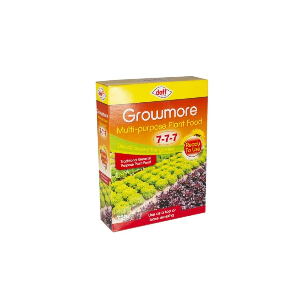 Doff Growmore 7-7-7 Multi Purpose fertiliser 750g