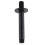 NES Home Modern Round 150 mm Matte Black Ceiling Shower Arm 1