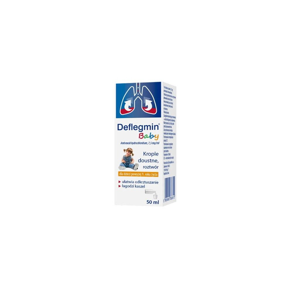 Valeant Pharmaceuticals Deflegmin Baby 7.5 Mg/ Ml, Oral Drops, 50 Ml
