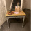 Wooden Writing Desk Vintage Computer Table Solid Wood French Grey Workstation 2