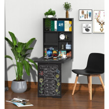 Folding Wall Table Kitchen Dining Breakfast Drop Leaf Storage Computer PC Desk