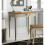 Wooden Writing Desk Vintage Computer Table Solid Wood French Grey Workstation 1