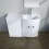 NES Home Dene Bathroom 1100 mm D Shape White Basin Vanity Wc Unit Cabinet Right Hand 2