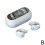 (  White) Bone Conduction Earphone Bluetooth Ear Clip on Ear Earring Wireless Headphones 1