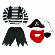 ( Boys 5-6 Years) Kids Pirate Costume Boys Fancy Dress Outfit Halloween