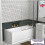 NES Home Nes Home White 1700 Shower Screen Bath Panel - Single Ended Bathtub 1