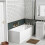 NES Home Nes Home White 1700 Shower Screen Bath Panel - Single Ended Bathtub 3