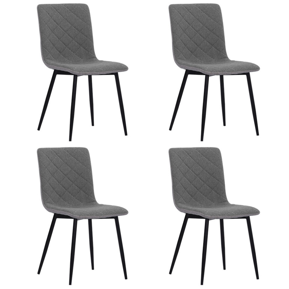 Set of 4 Modern Armless Kitchen Dining Chairs