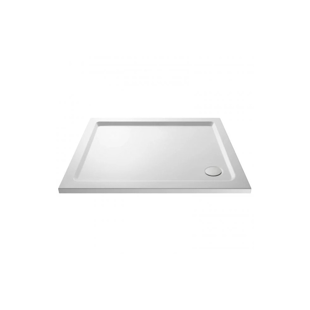Slim 900 x 700 Rectangular Stone Resin Shower Tray For Wetroom Enclosure