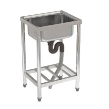 Stainless Steel Commercial Sink with Shelf