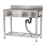 Living And Home Stainless Steel One Compartment Commercial Sink with Left Drainboard 5
