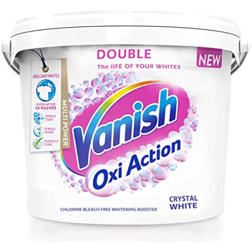 Vanish Gold Fabric Stain Remover Oxi Action Powder, Whites - 2.4kg