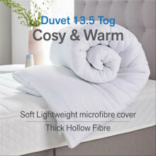 (Super King) Hot Winter Warm Duvet 13.5 Tog Non Allergenic Hollowfiber Duvet Quilt Bedding Tog