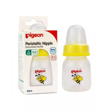Pigeon Slim Neck Decorated Feeding Bottle 50 mL 00418 1's