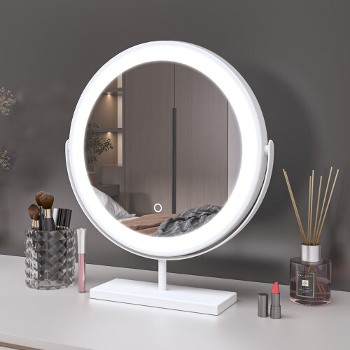 AICA Led Light Hollywood Makeup Mirror Dimmable 3 Color Light Vanity Mirror