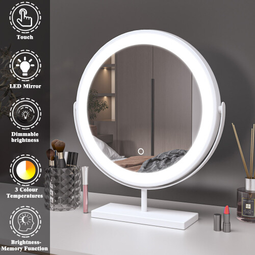 AICA Led Light Hollywood Makeup Mirror Dimmable 3 Color Light Vanity Mirror 1