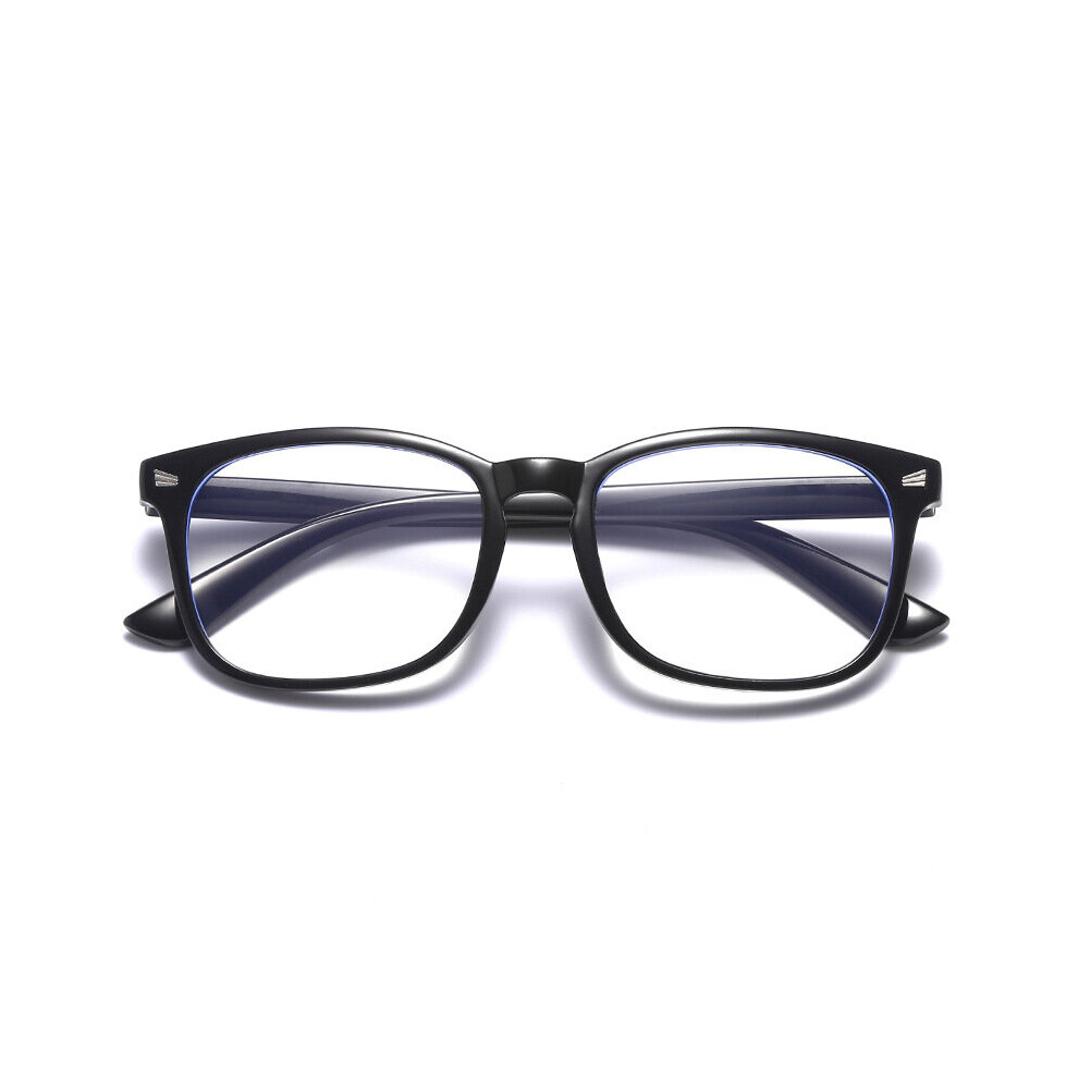 (Glasses prescription?+250) Anti Glare Glasses with Blue Light Filter, Light Weight Clear Lens Reading Glasses for Women Men