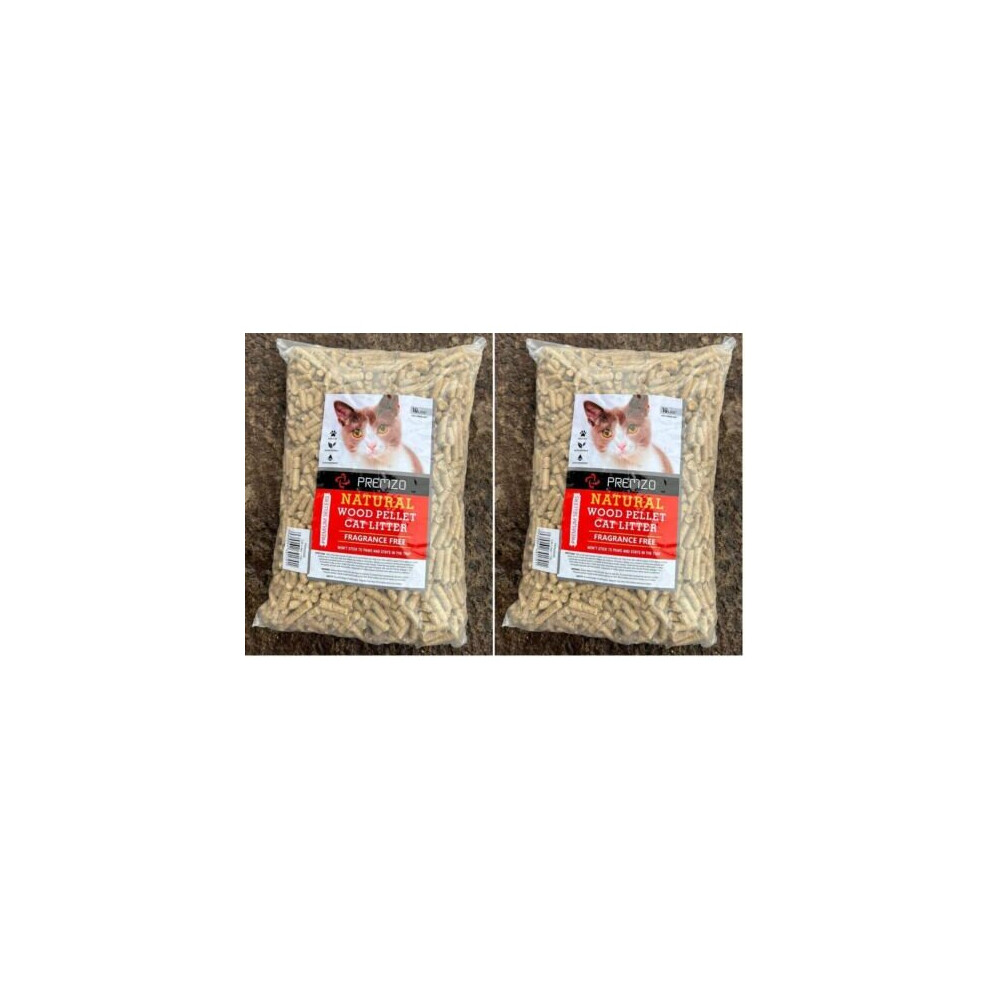 (20 Litres (10kg)) Premium Wood Pellet Cat Litter Pine10,20,&30L Non Clumping Ultra Absorbent