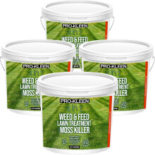 (4) Pro-Kleen 4-in-1 Lawn Feed Weed & Moss Killer 2.5kg
