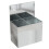 Living And Home Large Galvanized Feed Storage Bin with Two Compartments 4
