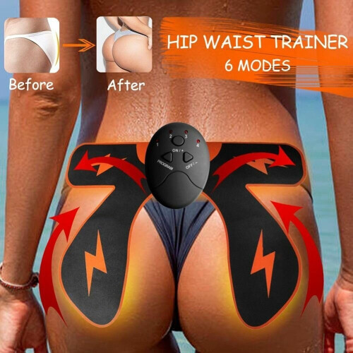 Smart Hip Trainer Hips Massager - EMS Glute Builder with U-Shape Pad, 6 Modes, Home/Office Use 2