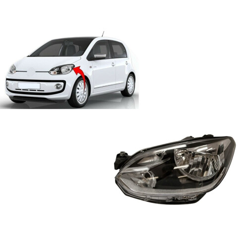 VW Up 2012-2016 Headlight Headlamp Clear Type Passenger Side