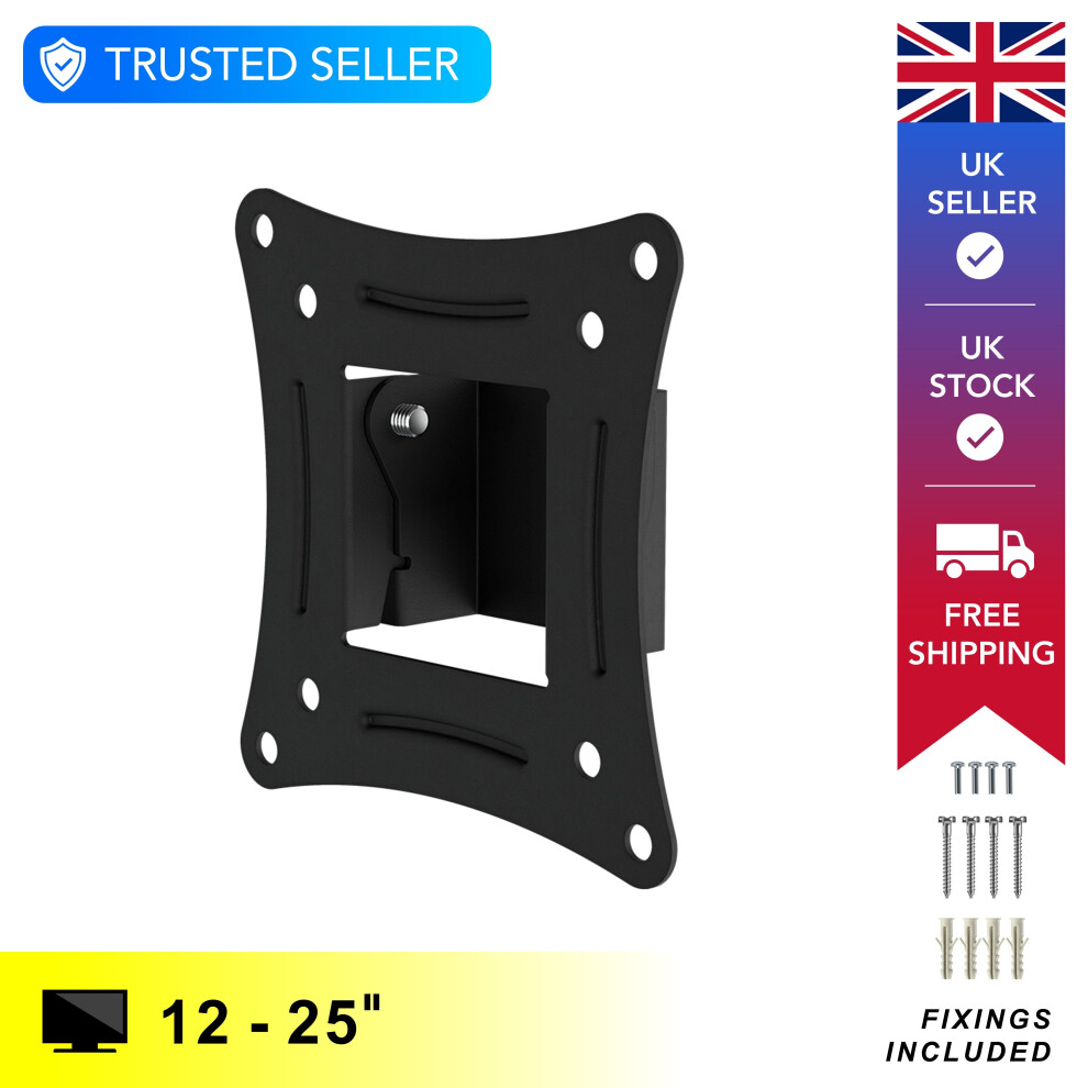 Mahara Tv Wall Mount, Fixed Position, 12-25" Tv, Vesa 100X100, Tv Weight 15Kg 5014117977365
