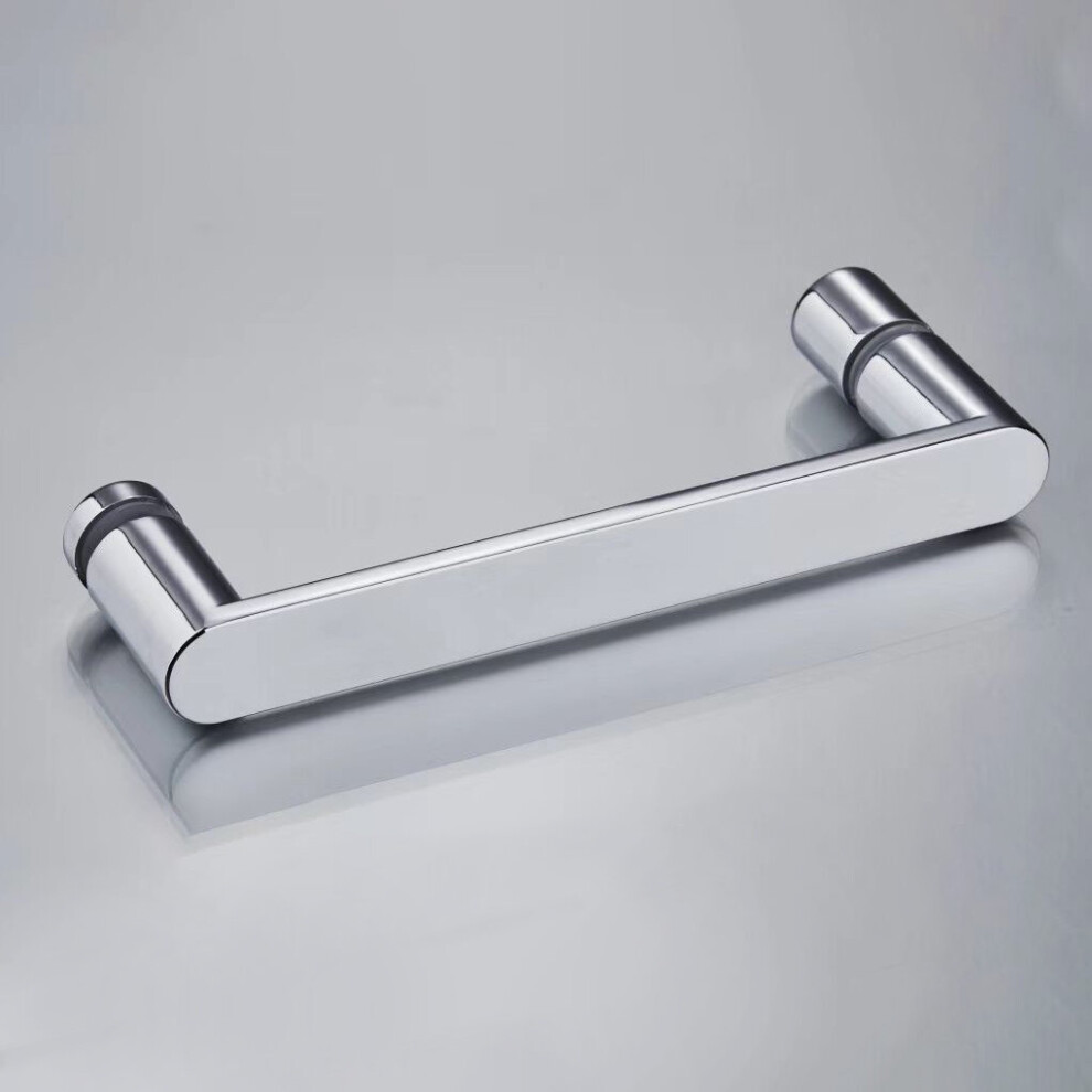 Universal Rounded Chrome 160 mm Shower Door Handle