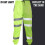 (L, Neon Green) Mens High Visibility Safe Work Reflective Trousers 4