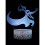 (Nightmare Before Christmas) 3D Optical Illusion LED Night Light for Kids 6