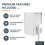 King White Adjustable Speaker Stands 6