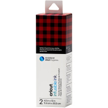 Hojas de transferencia de tinta infusible Cricut - 11,4 x 30,5 cm - Patr   n de cuadros de b   falo - Para la prensa de tazas Cricut Explore Air 2